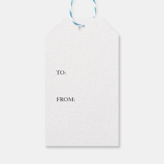 Classy Monogram Custom CadeauLabels (Achterkant)
