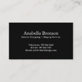 Classy Monogram Damask Visitekaartje (Achterkant)