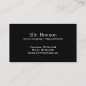 Classy Monogram Damask Visitekaartje (Achterkant)