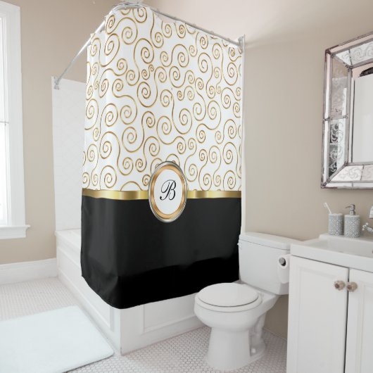 Classy Monogram Douchegordijn (In situ)