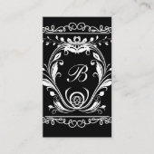 Classy Monogram Elegante Visitekaartjes (Voorkant)