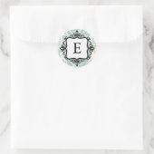 Classy Monogram Envelopsluiting Ronde Sticker (Tas)