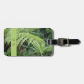 Classy Monogram Fern Leaf Bagagelabel (Voorkant horizontaal)