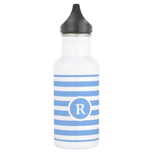 Classy Monogram Gestreept Waterfles (Links)