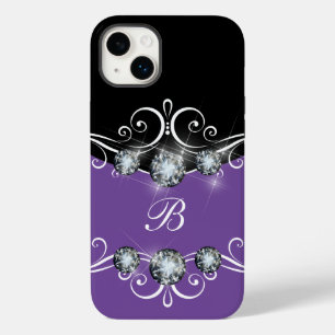 Classy Monogram Glitzy Bling Case-Mate iPhone 14 Plus Hoesje