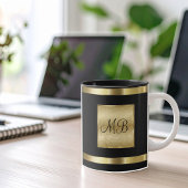 Classy Monogram Gold And Black Color Mok