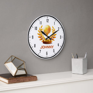 Classy Monogram Golf Sport Gifts Grote Klok