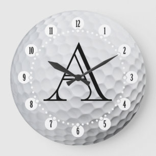 Classy Monogram   Golf Sport Gifts Grote Klok