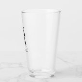 Classy Monogram Initiaal A met Achternaam Editable Glas (Links)