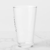 Classy Monogram Initiaal J met Achternaam Glass Glas (Links)
