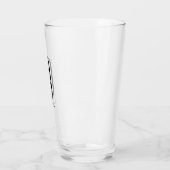 Classy Monogram Initiaal O met Achternaam glas (Links)
