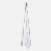 Classy Monogram Initiaal R, grijs op wit Stropdas (Achterkant)