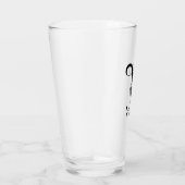 Classy Monogram Initiaal W met Achternaam Editable Glas (Rechts)