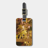 Classy Monogram Japanese Maple Bagagelabel (Voorkant verticaal)