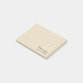 Classy Monogram Kantoor Sticky Note Pads (Schuin)