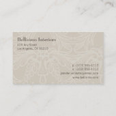 Classy Monogram Latte Visitekaartje (Achterkant)