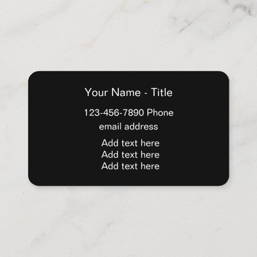 Classy Monogram Luxury Corner Visitekaartje (Achterkant)