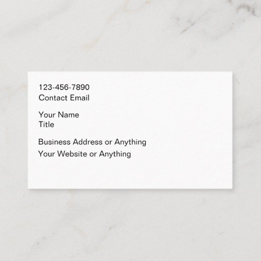 Classy Monogram Name Initials Business Cards Visitekaartje (Achterkant)