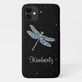 Classy Monogram Natuur Bling Rhinestones Case-Mate iPhone Case (Achterkant)