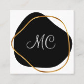 Classy Monogram Personal Concierge Afsprakenkaartje (Voorkant)