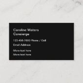 Classy Monogram Personal Concierge Visitekaartje (Achterkant)