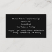 Classy Monogram Persoonlijke Assistent Visitekaart Visitekaartje (Achterkant)