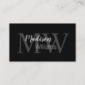 Classy Monogram Persoonlijke Assistent Visitekaart Visitekaartje (Voorkant)