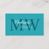 Classy Monogram Persoonlijke Assistent Visitekaart Visitekaartje (Voorkant)