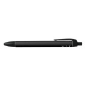 Classy Monogram Solid Black en White Initialen Bla Zwarte Inkt Pen (Bovenkant)