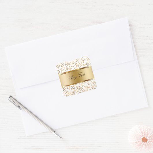 Classy Monogram Sticker Labels (Envelop)