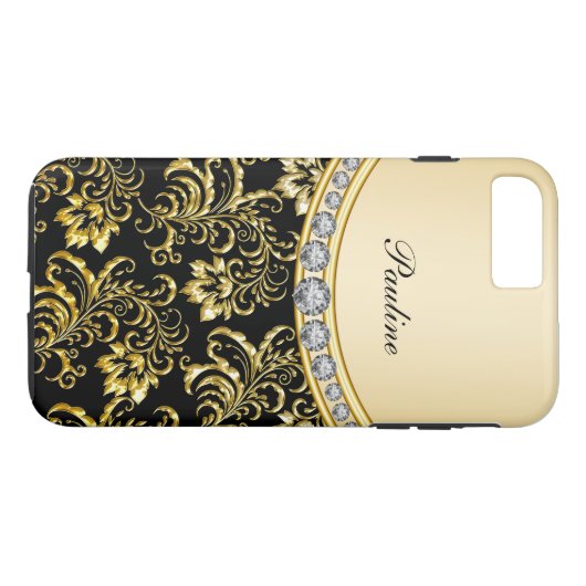 Classy Monogram Style Case-Mate iPhone Case (Achterkant (Horizontaal))