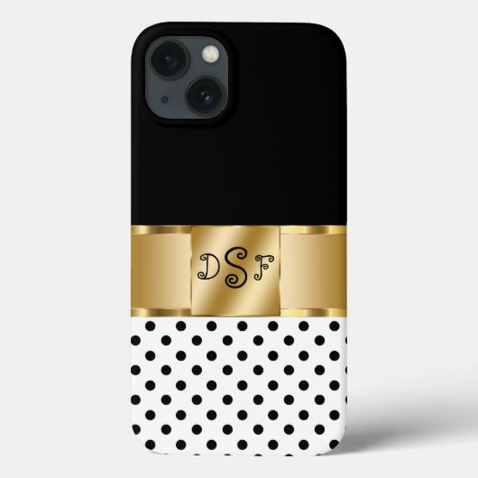 Classy Monogram Style Case-Mate iPhone Case (Achterkant)