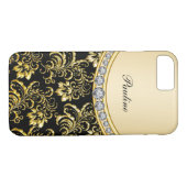Classy Monogram Style Case-Mate iPhone Case (Achterkant (Horizontaal))