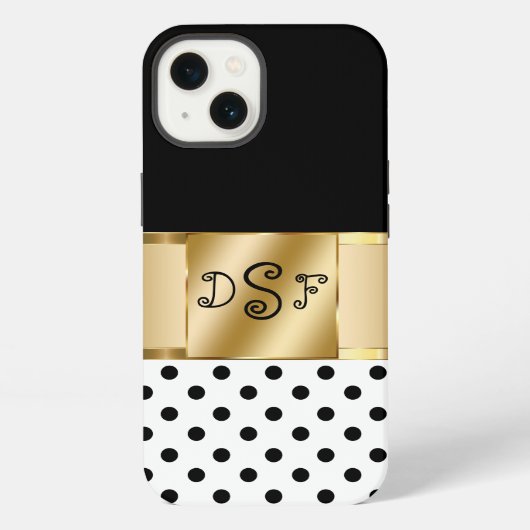 Classy Monogram Style iPhone Hoesje (Achterkant)