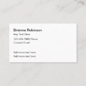 Classy Monogram visitekaartjes (Achterkant)