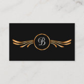 Classy Monogram visitekaartjes (Voorkant)