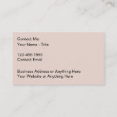 Classy monogram Visitekaartjes met elegantie Afsprakenkaartje (Achterkant)