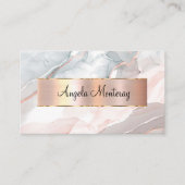 Classy monogram Visitekaartjes met elegantie Afsprakenkaartje (Voorkant)