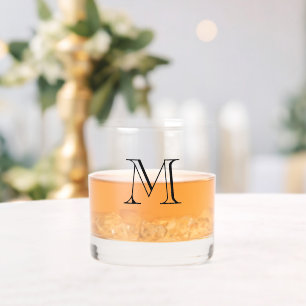 Classy Monogram Whisky Glas