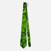 Classy Monogrammed Irish Shamrock Double Sided Str Stropdas (Voorkant)