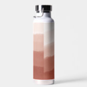 Classy Monogrammed Waterverf Koperroest Ombre Waterfles (Rechts)