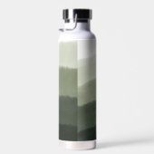 Classy Monogrammed Waterverf Oerwoud Groen Ombre Waterfles (Rechts)