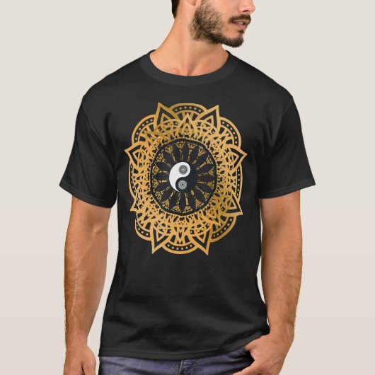 Classy Mood Lotus Flower Mandala Yoga Meditation G T-shirt (Voorkant)