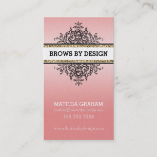 CLASSY mooie renaissance sierlijke koraal Visitekaartje