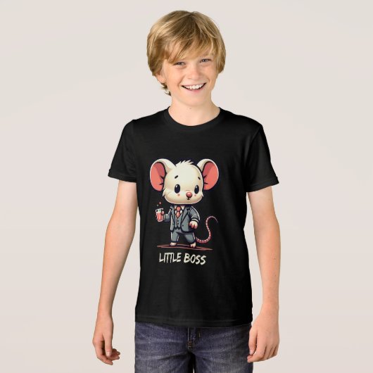 Classy Mouse in Suit Tri-Blend Shirt (Voorkant volledig)