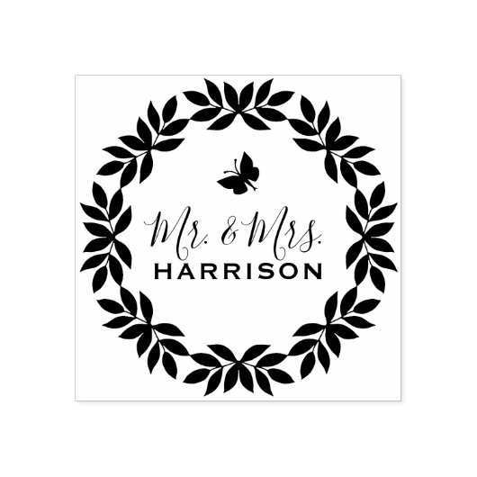 Classy Mr. & Mrs. Rubberstempel (Afrduk)