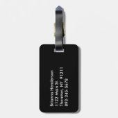 Classy Mrs Black Bagagelabel (Achterkant verticaal)