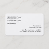 Classy Multi Line Insurance Agent Visitekaartje (Achterkant)