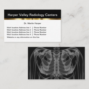 Classy Multiple Location Radiology Medical Visitekaartje