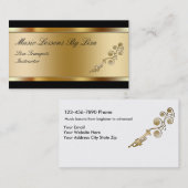 Classy Music Lessons Visitekaartjes (Voorkant / Achterkant)